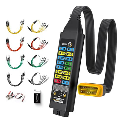 OBD2 Breakout Box, OBDII Protocol Detector with 16-Pin Full Connection,120Ω CAN Resistor, 4mm Banana Jack Multi-Function Jumper for Automotive Diagnostics, ECU Testing,Power Ground Monitoring - style: OBD2 Breakout Box(Premium Version)