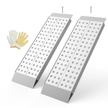 39"x12" Heavy Duty Aluminum Loading Ramps 3000 LBS for Shed, 2 Pack