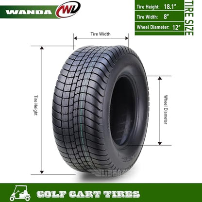 WANDA 215/35-12 Golf Cart ATV Tires 4 Ply 215/35x12 14013 … - size: 215/35-12