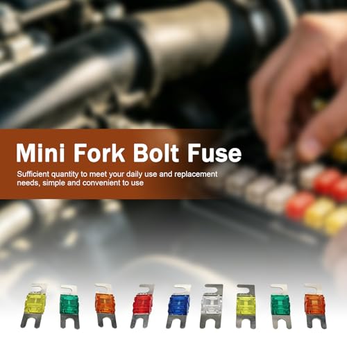 18 PCS Mini ANL Blade Fuse, 20A, 30A, 40A, 50A, 60A, 80A, 100A, 125A, 150A Automotive Electrical Fuse, Multi-Colored Car Truck Video Electronic System Fuse Replacement Kit (Multicolored)