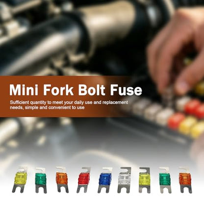 18 PCS Mini ANL Blade Fuse, 20A, 30A, 40A, 50A, 60A, 80A, 100A, 125A, 150A Automotive Electrical Fuse, Multi-Colored Car Truck Video Electronic System Fuse Replacement Kit (Multicolored)