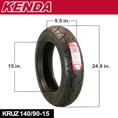 Kenda Kruz K673 140/90-15 70H Rear Motorcycle Tire - - size: 140/90-15 70H