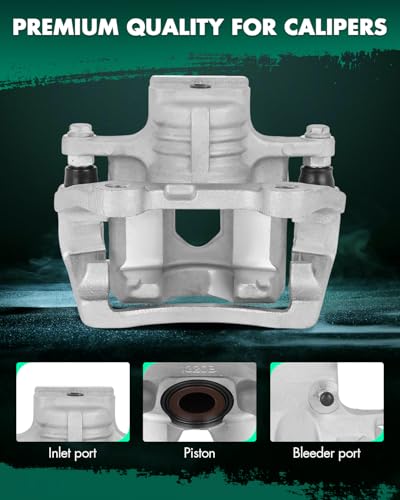 SCITOO 18B5059 18B5058 Rear Left & Right Disc Brake Calipers With Bracket - size: Rear[18B5059 & 18B5058]Silver