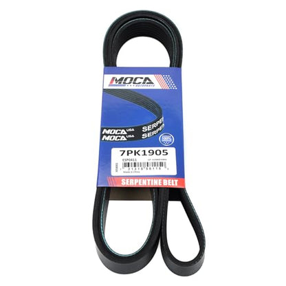7PK1905 EPDM Serpentine Belt Fit 2009-2013 for Toyota Matrix, 2006-2008 RAV4, 2009-2010 Corolla, 2007-2009 Camry, 2013-2015 for Scion xB, 2009-2010 for Pontiac Vibe 2.4L L4