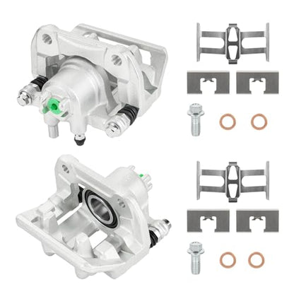 Rear Disc Brake Caliper Assembly w/Bracket for 2007-2011 Honda CR-V, 2010-2011 Honda Accord Crosstour, 2007-2012 Acura RDX Turbo, Replacement 19-B2910A 19-B2911A