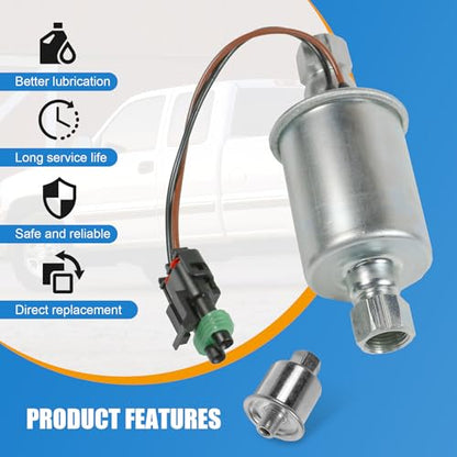 Fuel Lift Pump Diesel E8413 Replacement For Chevy GMC 6.5L C2500 C3500 K2500 K3500 G2500 G3500 1992-2002 Replace E520, 8012, 15754298, OT18046, BGV100, P74222
