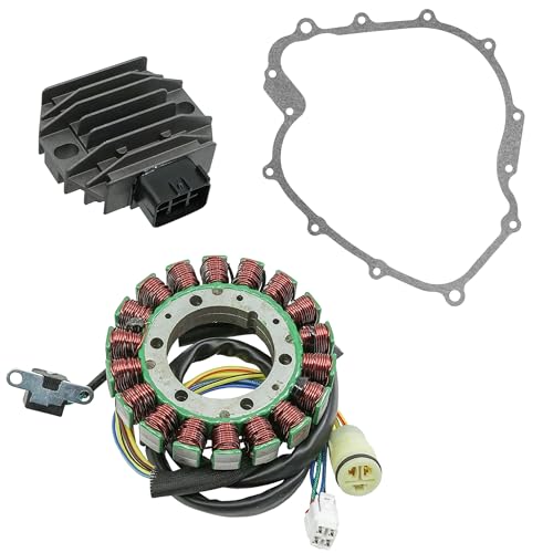 Caltric Stator and Regulator Rectifier with Gasket Compatible With Yamaha Grizzly 660 Yfm660 2002-2008