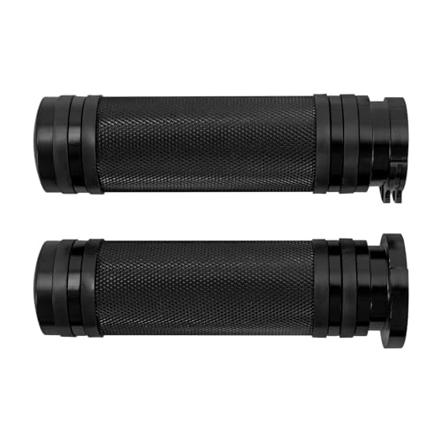 1 Inch Cable Throttle Handlebar Grips Motorcycle Hand Grips - color: #1 Black
