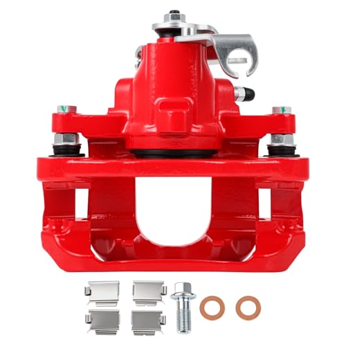 SCITOO Rear Left Disc Brake Caliper With Bracket 18B5081 Red - size: Rear Driver[18B5081]Red