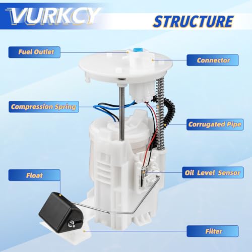 Vurkcy Electric Fuel Pump Module Assembly Fit for 2007-2011 Toyota Camry