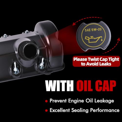 MITZONE Right Passenger Side Aluminum Engine Valve Cover Compatible with Ford E-150 E-250 E-350 Excursion 2000-2007 4.6L 5.4L 6.0L 6.8L V8 - size: Right Side