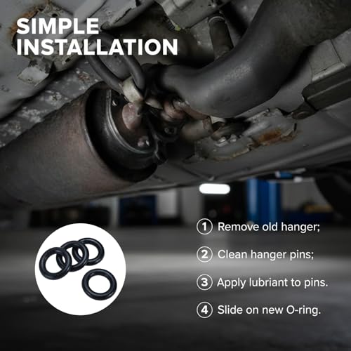 O-Ring Car Exhaust Rubber Hanger Insulator Bracket Bushing Mount (4Pcs)