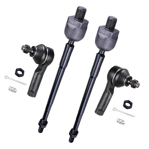 4Pcs Inner and Outer Tie Rod ES3438 EV427 for Nissan Altima 2002-2006 - size: ES3438 EV427