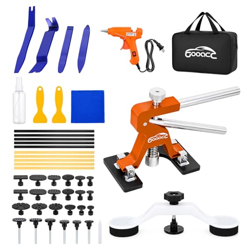 GOOACC 45 PCS Car Dent Puller Paintless Dent Repair Kit Trim Removal Tool - color: 45PCS Dent Puller Kit