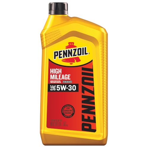Pennzoil High Mileage 5W-30 Motor Oil, 1 Quart - size: 1 Quart, style: 1-Pack
