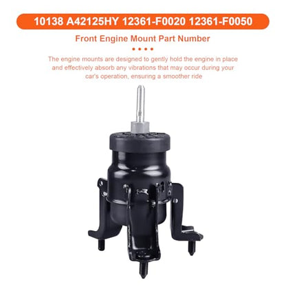 Engine Motor Mount Compatible with Toyota Camry 18-23/ Avalon 19-22 L4 2.5L,Lexus ES300H 19-25 L4 2.5L, Replacement for A42125HY A42126HY A42123 A42127,Set of 4 - size: Camry 2.5L 18-23