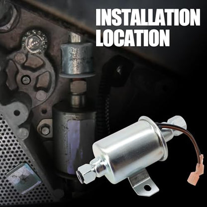 E11012 12V Universal Fuel Pump Compatible for Cummins Onan Generator - style: E11012
