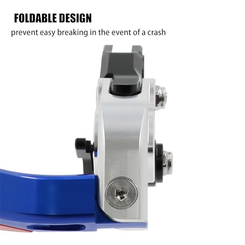 CHIFUN Brake Lever and Clutch Lever Set Replacement for BMW G310R G310GS 2017-2025, Motorcycle Foldable Length Adjustable Handlebar Lever (Blue) - color: Blue