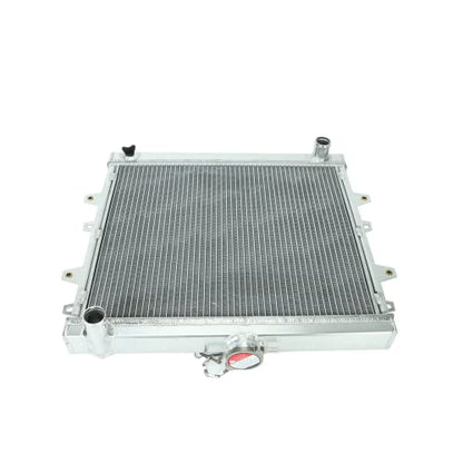 Aluminum 3Row Core Racing Radiator with Cap Fit Manual Transmission Compatible with 1984-1995 Pickup Base 4Runner SR5 L4 2.4L - size: Core Size:19.21" x 15.75" x 1.73"