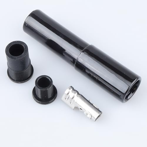 AC PERFORMANCE Straight Ceramic Spark Plug Boot Kit Black - color: Black, size: Straight - 1PC