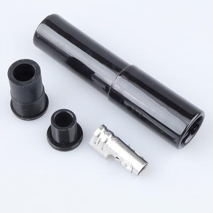 AC PERFORMANCE Straight Ceramic Spark Plug Boot Kit Black - color: Black, size: Straight - 1PC