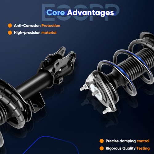 ECCPP Front Struts Spring Assembly Fit for 2014-2018 for Kia Forte - size: 11187 11188