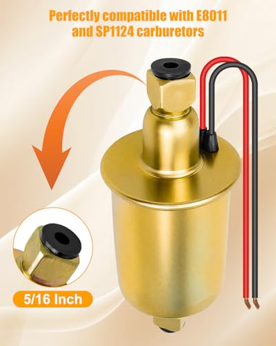 6 Volt Universal Electric Fuel Pump Fit for Carbureted E8011 SP1124