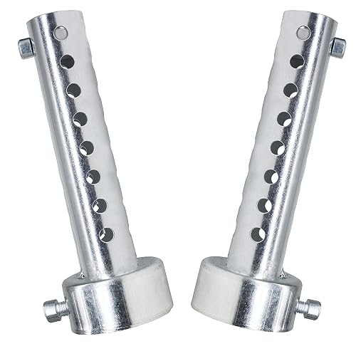 2 Pcs Motorcycle Exhaust Silencer Motorbike Muffler Insert Baffle Silencer Universal (silver-48mm,2Pcs) - color: silver-48mm