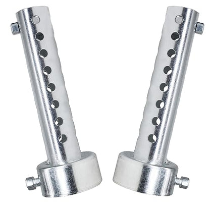 2 Pcs Motorcycle Exhaust Silencer Motorbike Muffler Insert Baffle Silencer Universal (silver-48mm,2Pcs) - color: silver-48mm