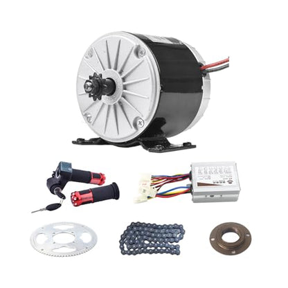 24V 350W Brushed Electric Motor Kit, Speed Controller, Throttle with Key - size: 24V 350W