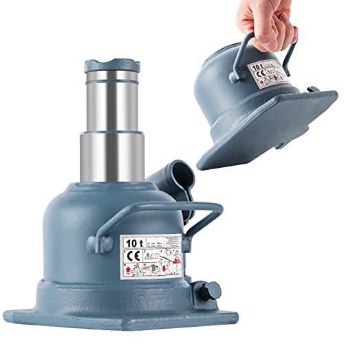 BAOSHISHAN 10 Ton Double Ram Bottle Jack 4.92" to 8.86" Lift Range - size: 10 Ton (Low Profile)