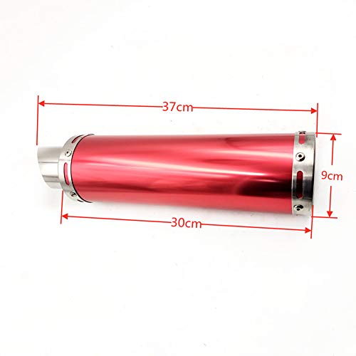 RED Exhaust System Muffler for GY6 50cc Scooters 139QMA 139QMB 4 Stroke Engine