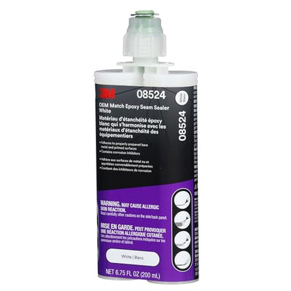 3M OEM Match Epoxy Seam Sealer 08524, White, 200 ml, Medium-Bodied - color: White