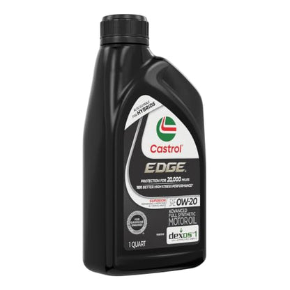 Castrol EDGE 0W-20 Advanced Full Synthetic Motor Oil, 1 Quart, Pack of 6 - size: 1 Quart, Pack of 6