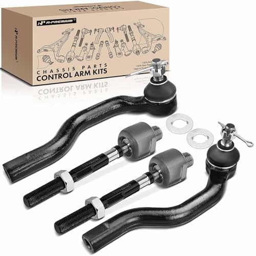 A-Premium Front Inner & Outer Tie Rod End Kit Fix Uneven Tire Wear