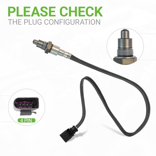 O2 Oxygen Sensor 250-241142 Downstream B1S1 Compatible with Volkswagen Golf R/GTI Alltrack SportWagen,Atlas,Atlas Cross Sport, Audi A3,A3 Quattro,A8 Quattro W,R8,S3,TT Quattro,TTS Quattro #06K906262AC - size: 250-241142
