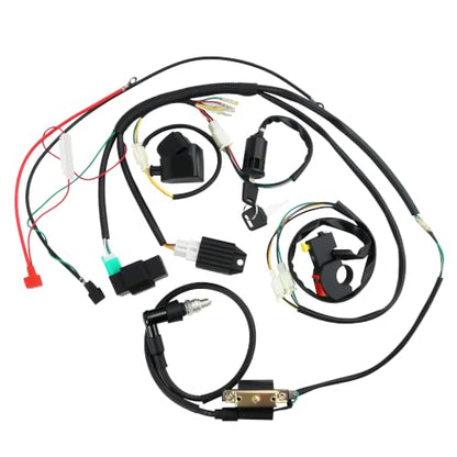 PRO BAT 50cc 70cc Pit Dirt Bike Wiring Harness Kit 5-Pin AC CDI Box - color: Multicolored