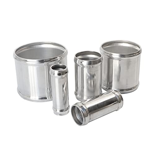 OD 3"(76mm), Length 6" (152mm) Aluminum Pipe Intake Adapter, 3" Tube Joiners Straight Piping Universal Air Turbo Intercooler Tubing Connector - size: OD: 3" (76mm)