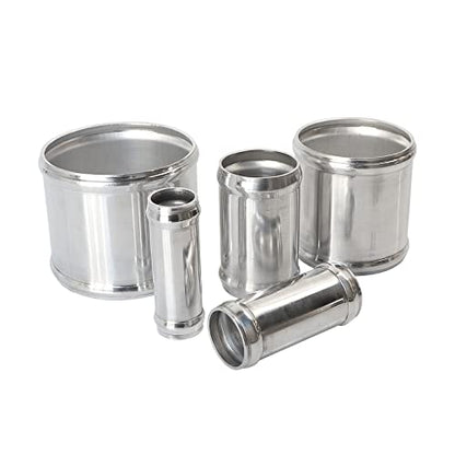 OD 3"(76mm), Length 6" (152mm) Aluminum Pipe Intake Adapter, 3" Tube Joiners Straight Piping Universal Air Turbo Intercooler Tubing Connector - size: OD: 3" (76mm)
