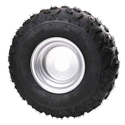 TDPRO 4PCS 145/70-6 Tires With 6 inch Wheels Rims for ATV Go Kart - color: 4PCS