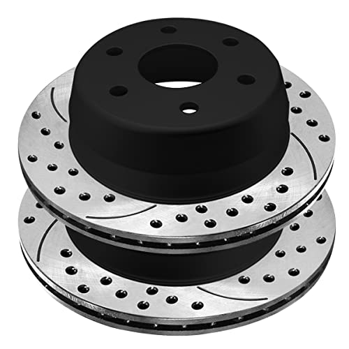 AutoShack Front & Rear E-Coated Rotors & Premium Pads for Chevy Tahoe 2006 - style: ShadowGuard & Premium Pad