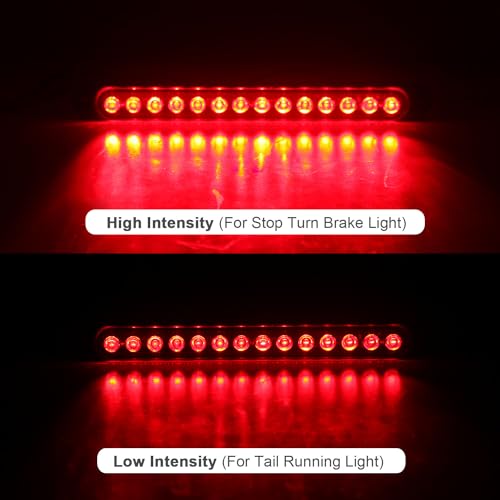 4PCS 10" Inch LED Trailer Tail Stop Turn Lights Bar Aluminum Housing 14-LED
