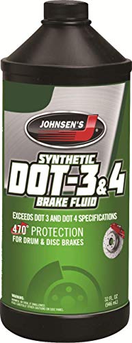 Johnsen's 5032 Premium Synthetic DOT 3 & 4 brake fluids, 32 Fl. Oz (Pack of 1) - size: 32 Fl. Oz (Pack of 1)