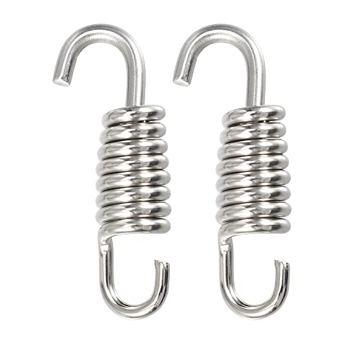 X AUTOHAUX 2 Pcs Universal Exhaust Pipe Spring 43mm 1.69" Stainless Steel - size: 1.69"