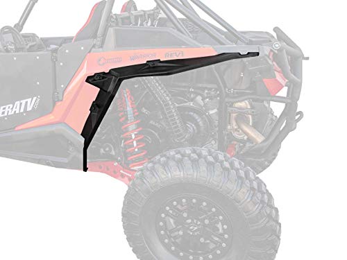 SuperATV Fender Flares Mud Guards for 2014-2023 Polaris RZR XP 1000 / XP 4 1000 | Extreme Durability | Additional 8.5” of Protection | Rear Only - size: Rear Only