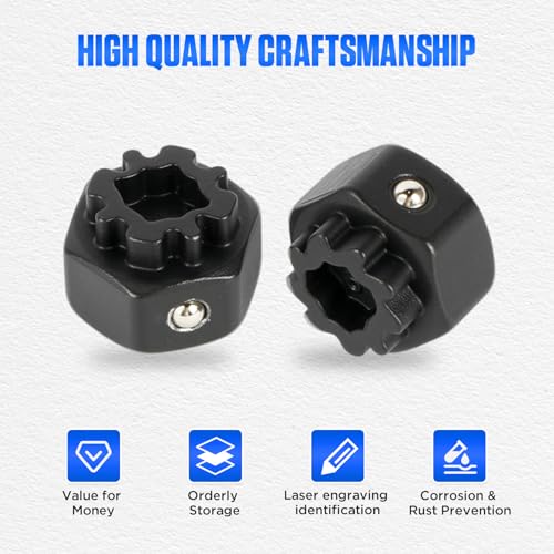 BELEY 22PCS Wheel Locking Nut Key Kit for VW Volkswagen VAG - style: 22pcs for VW
