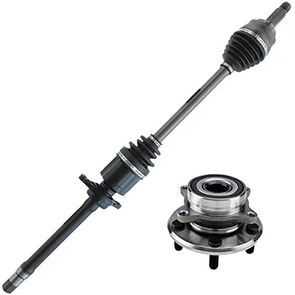 Detroit Axle - Front Right Wheel Hub Bearing CV Axle Assembly Replacement - size: 2WX4200011/Pair