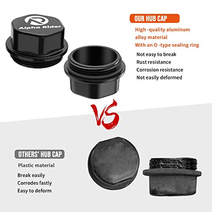Aluminum Vortex Trailer Hub Caps with O-Ring 2-Pack K71-G01-73 - size: 2 Pack