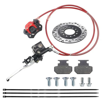 PRO BAT ATV Rear Hydraulic Disc Brake Kits - color: Red