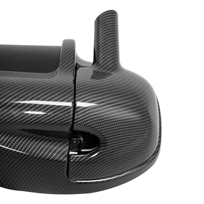 TCT-MOTORPARTS Carbon Fiber Lower Vented Leg Fairing Glove Box Fit For Harley Road King, Street Glide, Electra Glide, Ultra-Classic 1983-2013 - color: Gloss Carbon Fiber